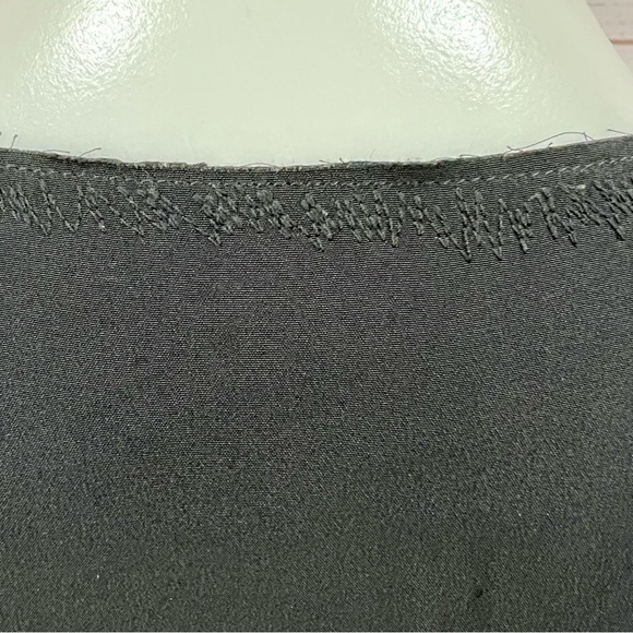 Madison Marcus Silk Dolman Sleeve Embroidered Lace Arrow Neck Shift Dress - Picture 8 of 11